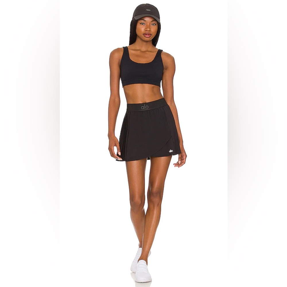 Alo Aces Black Tennis Skirt, Small